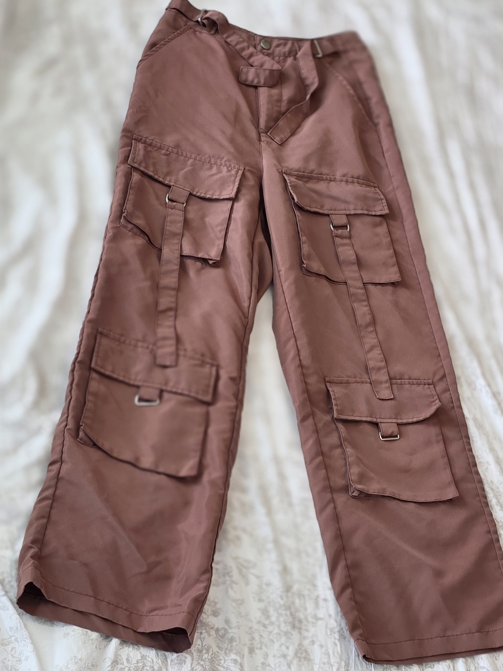 Shein Cargo Pants in Dusty Rose - Classic Utility Style